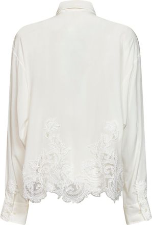 Ermanno Scervino Womens Shirt Silk Cr&ecirc;pe De Chine White