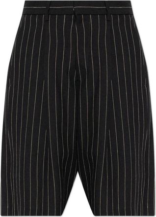 R13 Pinstripe Pattern Shorts - Dames - Korte Broeken - Zwart - W27 - Katoen - Korte Broeken