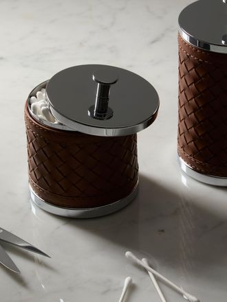 Riviere Alghero Woven Leather Low Lidded Box