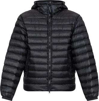 C.P. Company Black Hooded Quilted Down Jacket