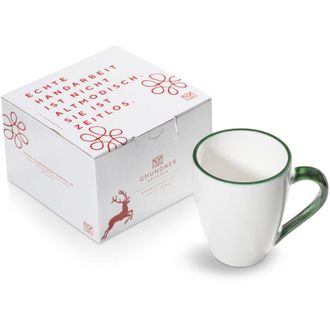 Gmundner Keramik Gmundner Keramik - tazza da colazione con bordo verde Max (0,3 l)