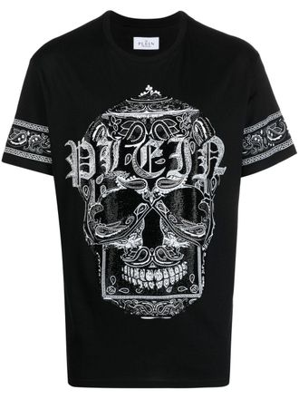 Philipp Plein T-shirt con stampa SS - Nero