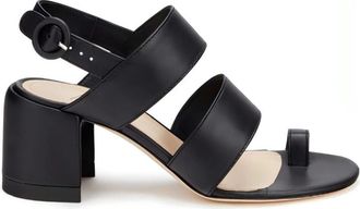 AGL Hoge Hak Sandalen - Dames - Sandalen met hakken - Zwart - 38 EU - Schoenen