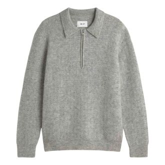 Nn.07 Nn07, Truien & Vesten, Heren, Grijs, XL, Wol, Alfie Polo