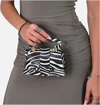 XY London Womens XY London Womens/Ladies Felicia Zebra Print Mini Handbag - Black/Multi - Size: ONE size