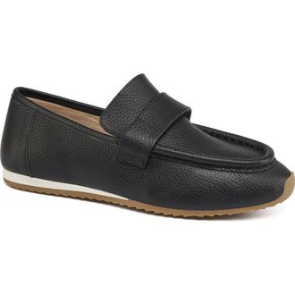 J/Slides Palmer Leather Loafer in Black at Nordstrom, Size 9.5