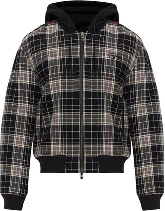 Diesel W-Kunst Jas - Heren - Hoodies - Zwart - XL - Katoen - Hoodies & sweatvesten