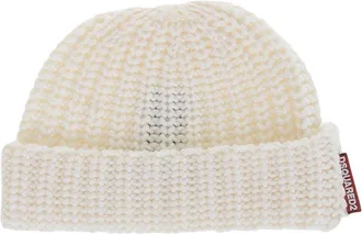 Dsquared2 White knitted Beanie Cap