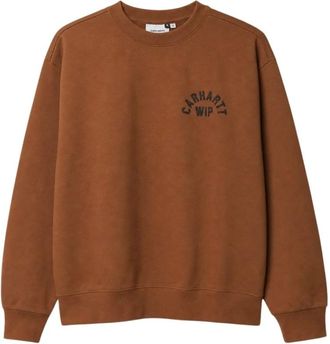 Carhartt Work in Progress Hoodies & sweatvesten, Dames, Bruin, M, Katoen, Arch Script Sweatshirt
