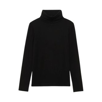 Ines De La Fressange Jade Top - Dames - Longsleeves - Zwart - XL - Wol - Tops