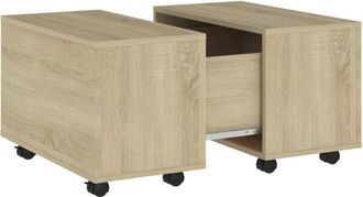 vidaXL Tavolino da Salotto Rovere Sonoma 60x60x38 cm Legno Multistrato - Vidaxl