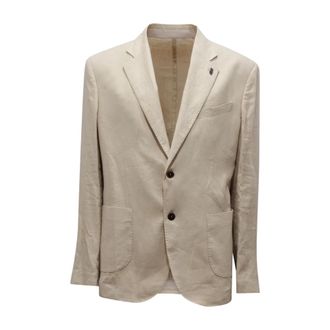 Bob Suit403 Abito Linen Suit - male - Bob - Blazers - Beige - 2XL - Jackets