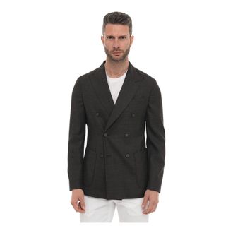 HUGO BOSS Jassen, Heren, Bruin, XL, Wol, C-Hanry Double Breasted Jacket