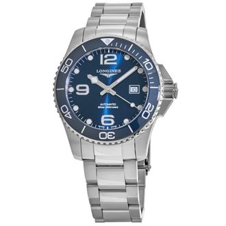 Longines HydroConquest Automatic 43mm Blue Dial Ceramic Bezel Mens Watch L3.782.4.96.6