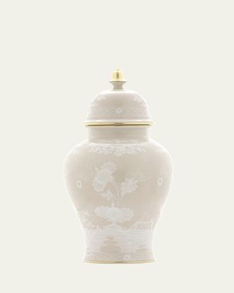 Ginori 1735 Oriente Italiano Meringa Large Potiche Vase - 15