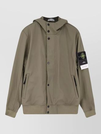 Stone Island hooded short parka jacket