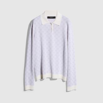 Gucci Fine Knit Viscose GG Jacquard Sweater, White, Ready-to-wear