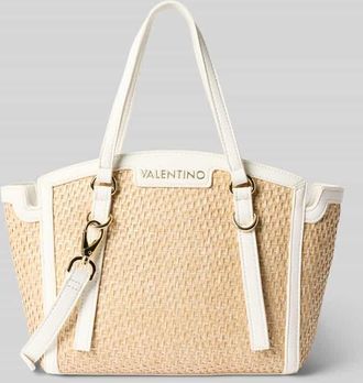 Valentino Handbags Handtasche in Flecht-Optik Modell Demetra in Ecru, Gr&ouml;&szlig;e 1