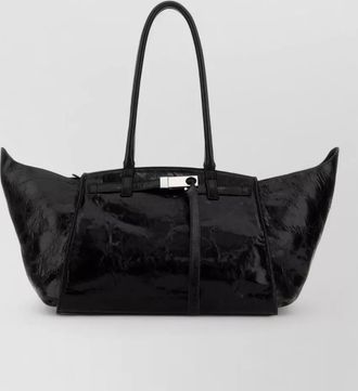 Benedetta Bruzziches leather mame shoulder bag metal hardware