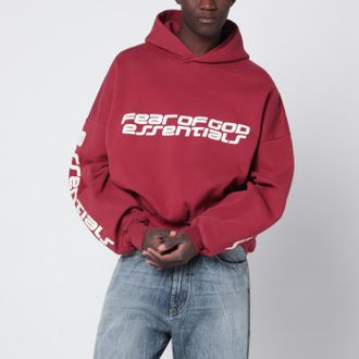 Fear of God Crimson cropped hoodie