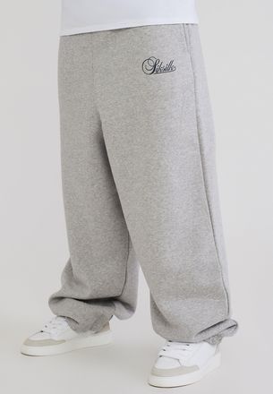 Siksilk Hombres Gris Marmolado Essentials Joggers XXL