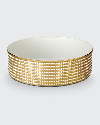 L'OBJET Perlee Gold Large Bowl