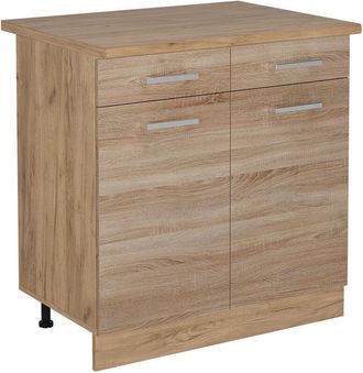 Vicco Mobiletto base per cucina R-Line, Sonoma, 80 cm, pl Rovere