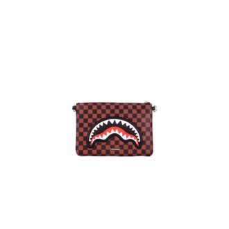 Sprayground Unisex Front Logo Pouch Bag - male - SPRAYGROUND - Bags - Brown - ONE SIZE - Bags