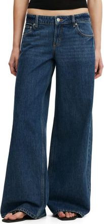 Cotton On Low Rise Wide Leg Jeans in Bondi Blue at Nordstrom, Size 12