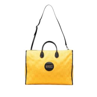 Gucci Pre-owned Weekend Bags, female, Yellow, Size: ONE SIZE Pre-owned The Off the Grid Weekend Bag