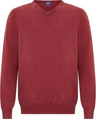 Fedeli Jersey de cuello redondo - Knitwear - Hombre - Rojo - M