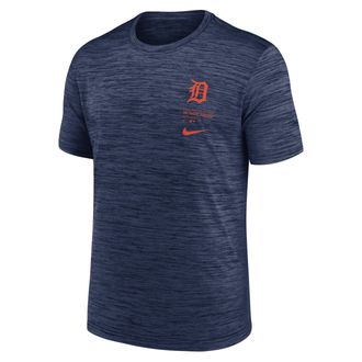 Nike Detroit Tigers Velocity Nike Mens Dri-FIT MLB T-Shirt in Blue | NKPQ44BDG-J0N