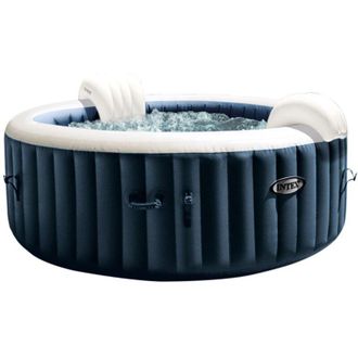Intex Jacuzzi Hinchable Redondo Azul Marino - 4 Plazas - 196 X 71 Cm - Intex