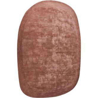 Beliani Beliani - Modern Area Rug Viscose and Wool Handmade Irregular Shape 200 x 300 cm Brown Mitha