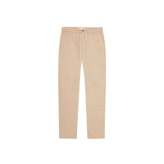 Les Deux Straight Trousers, male, Beige, Size: W30 Como Tapered Slub Pants