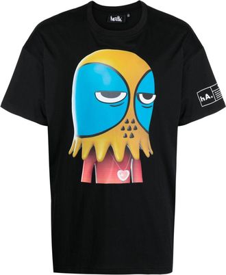 Haculla Unamused Hac Man graphic-print T-shirt - men - Cotton - S - Black