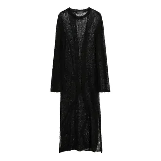 Our Legacy Kleedjes, Dames, Zwart, L, Linnen, Tower Dress