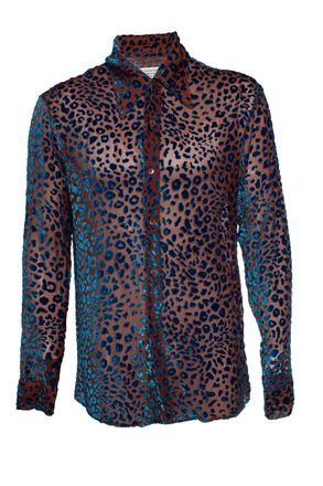 Maison Margiela SS2019 Devore leopard shirt