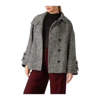 Co'Couture Jassen, Dames, Veelkleurig, XS, Polyester, Clara Cropped Jacket