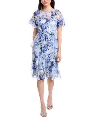 Marchesa Lita Printed Midi Dress