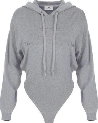 Elisabetta Franchi Mujer, Camisetas, Gris, Talla: M
