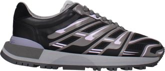 Maison Margiela Black Fabric Athletic Mens Sneakers