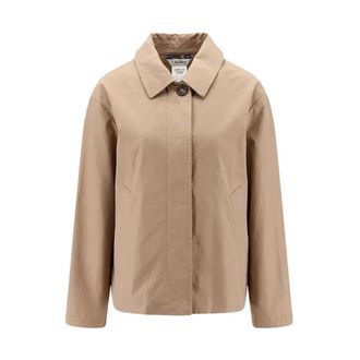 Max Mara Dames, Jassen, Bruin, Maat: XS Katoen