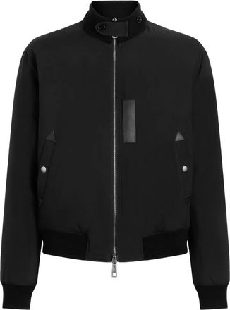 Dolce & Gabbana Bomber con bordo in pelle - Nero