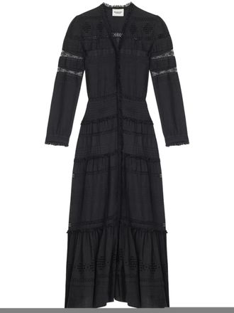 Isabel Marant Daniva dress - women - Cotton/Cotton - 34 - Black