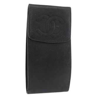 Chanel Pre-owned Accessories, female, Black, Size: ONE SIZE Pre-owned Glasses Case