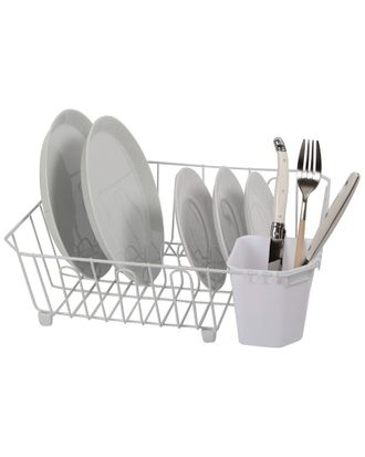 Oggi Compact Dish Drain With Utensil Caddy