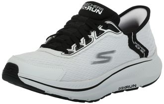 Skechers Mens Hands Free Slip-ins Go Run Consistent 2.0 Empower Sneaker, White Black, 10.5 UK