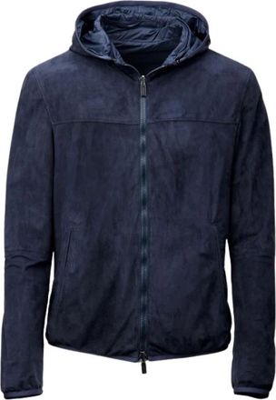 Gimos Leather Jassen - Heren - Zomerjassen - Blauw - M - Su&egrave;de - Jassen
