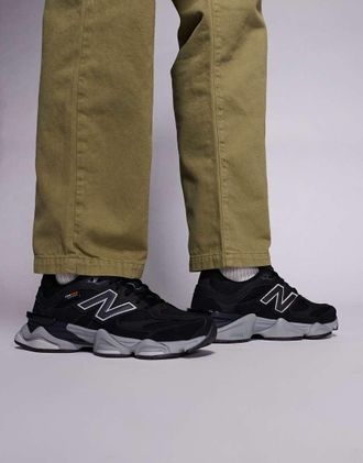 New Balance 9060 - Sneakers in Cordura nere e grigie-Nero